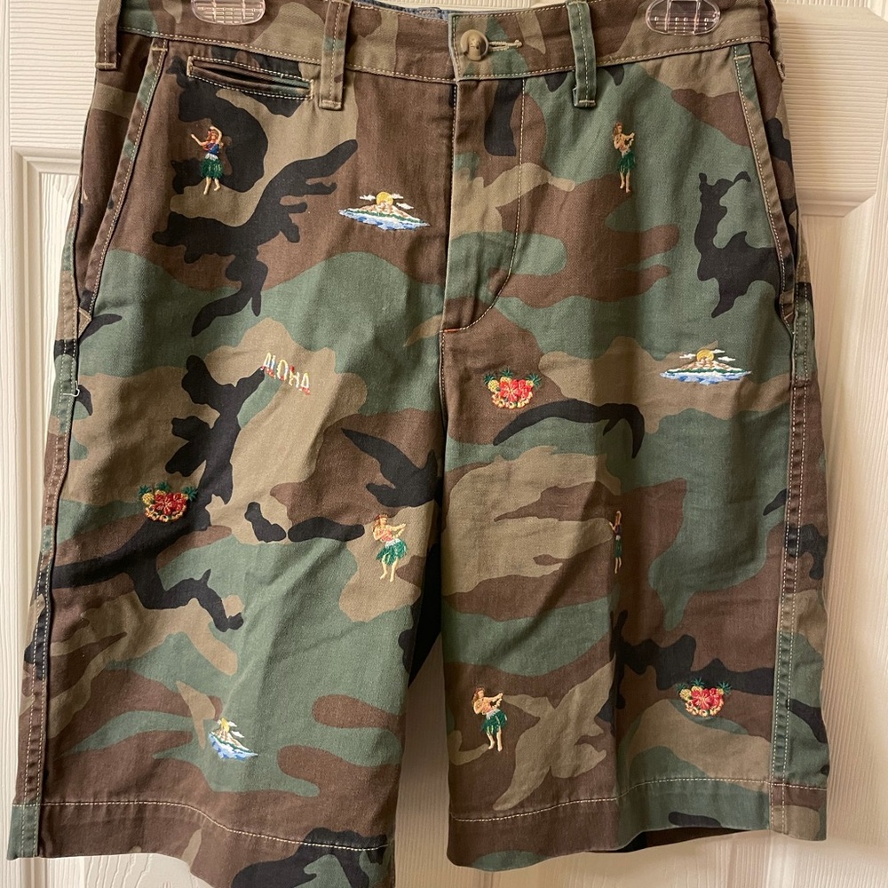 Polo Men’s shorts Camouflage  Hawaiian Theme print